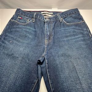 Tommy Hilfiger Boyfriend Sz8 High Rise Bootcut 31” L 100% Cotton